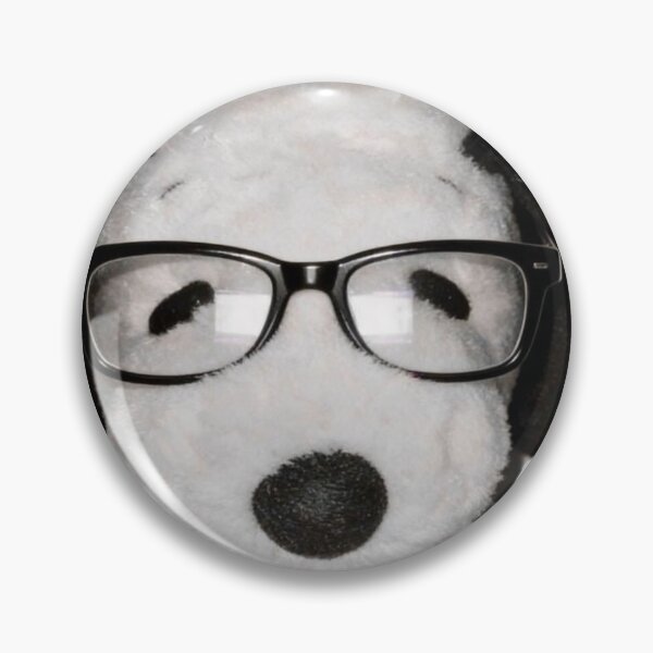 Item preview, Snoopy Plushie with Glasses Sticker designed and sold by themoonoutlet.