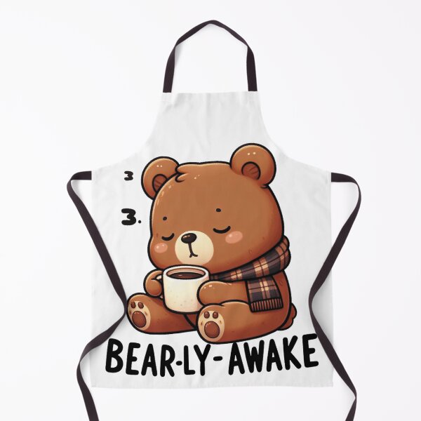 Item preview, Bearly Awake Funny Bear And Coffee designed and sold by FurAndFlaireg.