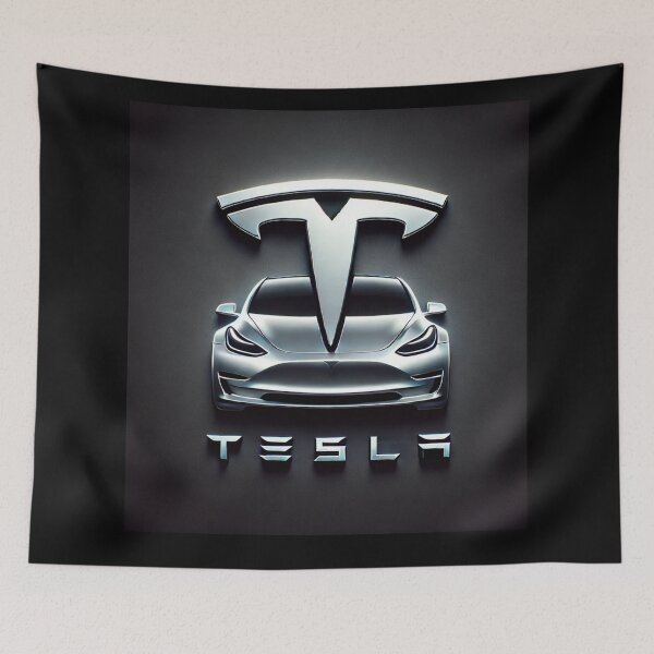 Item preview, tesla logo art designed and sold by TEEJAMBOREE.