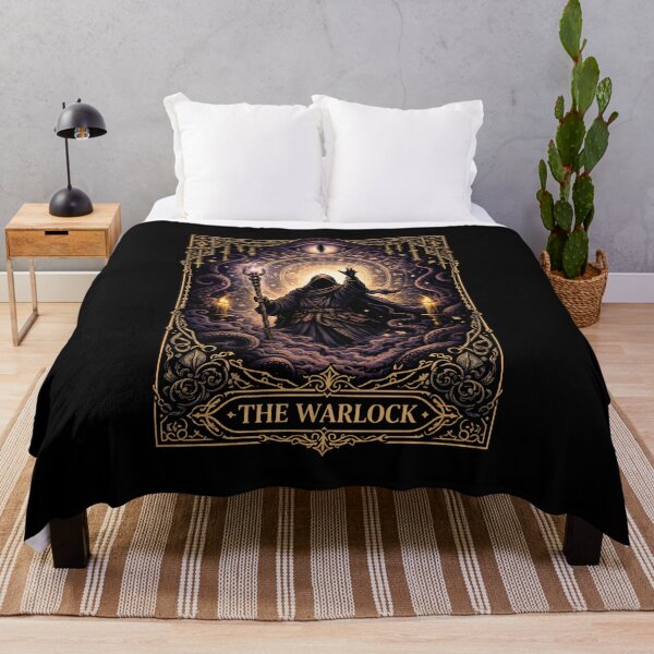 Item preview, The Warlock Tarot Card Fantasy Tabletop RPG Art designed and sold by Fenay Designs.
