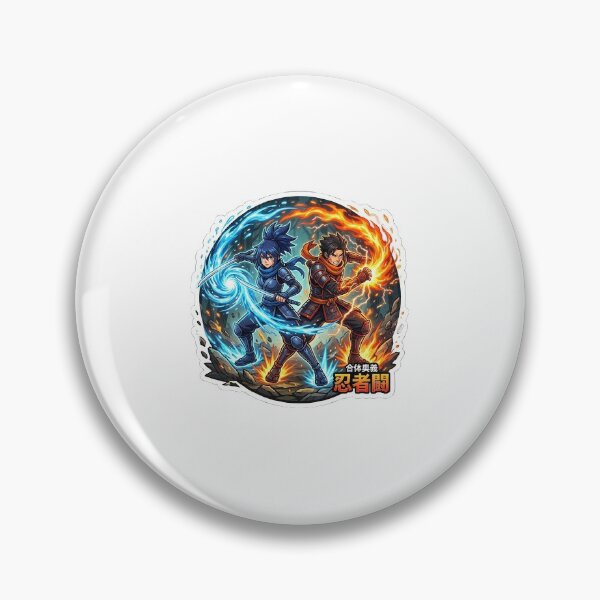Item preview, Anime Ninja Team Sticker – Duo Action Design designed and sold by SainiArt19.
