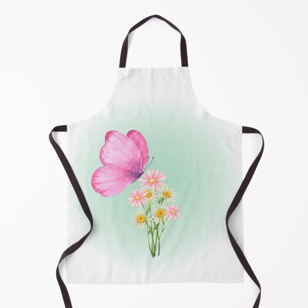 Item preview, Pink Butterfly and Flowers Nature Artwork designed and sold by Cutethings3.