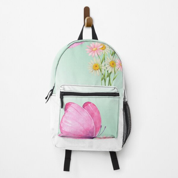 Item preview, Pink Butterfly and Flowers Nature Artwork designed and sold by Cutethings3.