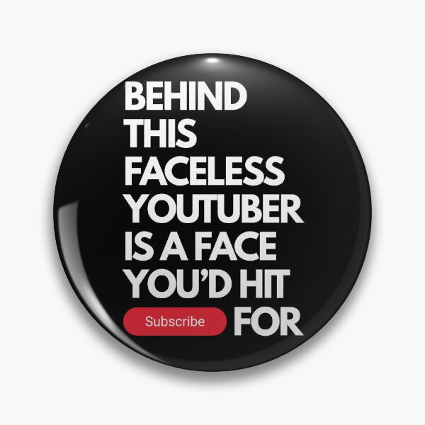 Item preview, The Faceless YouTuber's Face designed and sold by Keep It DRY Studio.