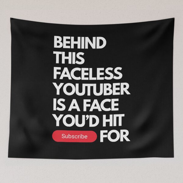 Item preview, The Faceless YouTuber's Face designed and sold by Keep It DRY Studio.