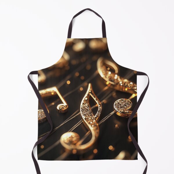 Item preview, Golden Musical Notes with Pearls – Elegant Classical Music Design designed and sold by WordPlayStudio.