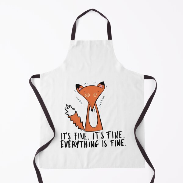 Item preview, Funny Anxious Fox Everything Is Fine Meme designed and sold by DesignFreakArt.