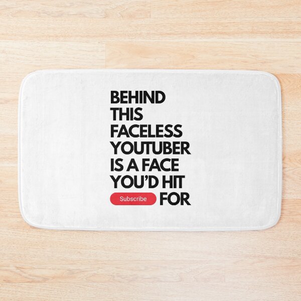Item preview, The Faceless YouTuber's Face designed and sold by Keep It DRY Studio.