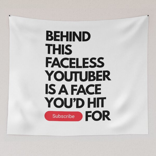 Item preview, The Faceless YouTuber's Face designed and sold by Keep It DRY Studio.