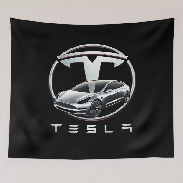 Item preview, tesla logo art designed and sold by TEEJAMBOREE.