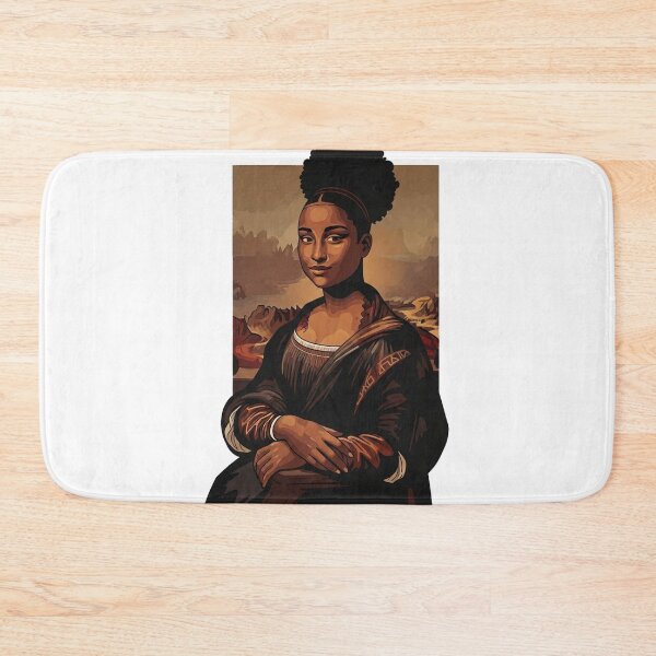 Item preview, Afro Mona Lisa – Modern African Queen Art Illustration  designed and sold by Pollock.