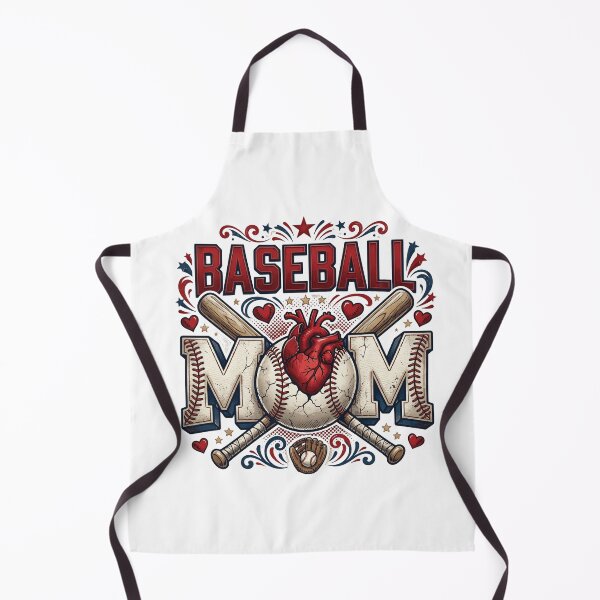 Item preview, Baseball Mom Heart Vintage Aesthetic - Gameday Sports Apparel designed and sold by MyStore2025.