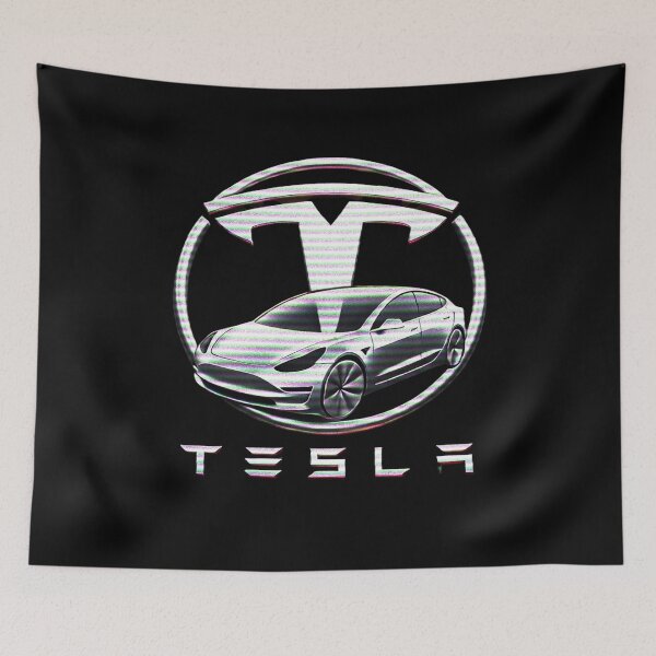 Item preview, tesla logo art designed and sold by TEEJAMBOREE.