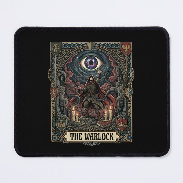 Item preview, The Warlock Eldritch Tarot Card Fantasy RPG Art designed and sold by Fenay Designs.