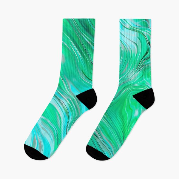 Item preview, Emerald Liquid Marble Abstract Design designed and sold by SideKickCreates.