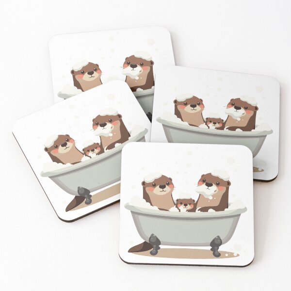 Item preview, Otterly Clean - Cute Otter Family Bath Time designed and sold by Heidelberg89.