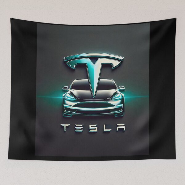 Item preview, tesla logo art designed and sold by TEEJAMBOREE.