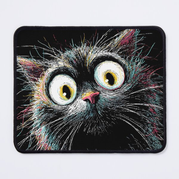 Item preview, Funny Scared Cat E1K0003 designed and sold by Ekeinekeke.