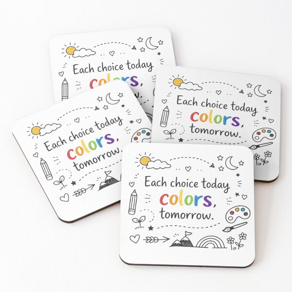 Item preview, COLORS OF TOMORROW DOODLE QUOTE designed and sold by PAS.