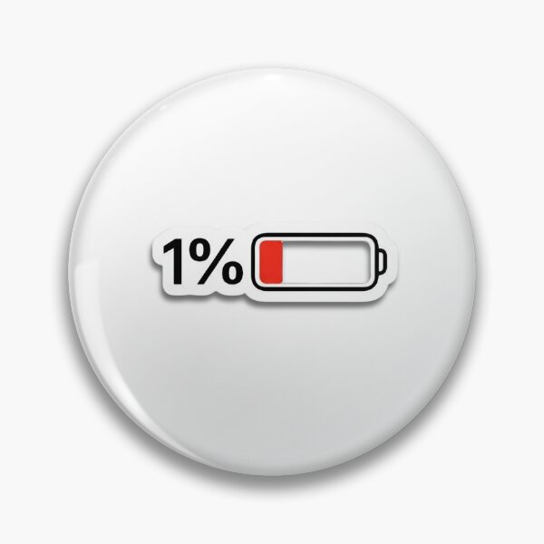 Item preview, 1% Battery Remaining Funny Meme Sticker | Low Battery iPhone Style Aesthetic | Social Battery Dead Humor designed and sold by UmarSBazaaR.