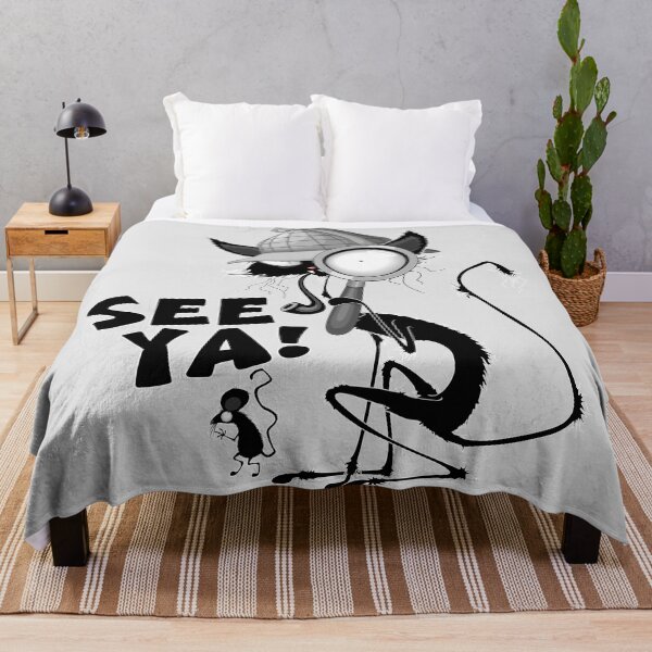 Item preview, "SEE YA" Funny Black Cat Meme designed and sold by BluedarkArt.
