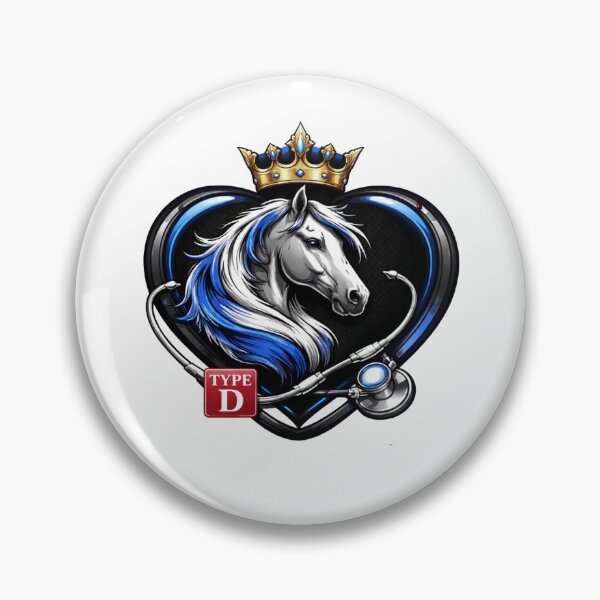 Item preview, Horse Blood Type D = Elegant Veterinary Crown Desing designed and sold by Indefix.