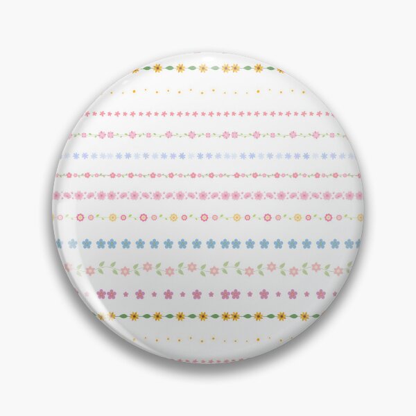 Item preview, Floral Border Stripes Aesthetic Pack – Cute Flower Lines Dividers Set designed and sold by wonderxwander.