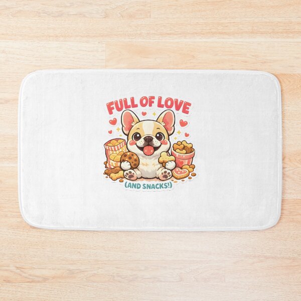 Item preview, Full of Love (and Snacks) – Cute French Bulldog Vet Sticker designed and sold by Bettybee00.