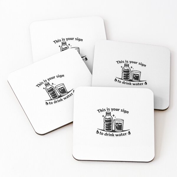 Item preview, This is your sign to drink water aesthetic sticker designed and sold by VIBE BY NADA.