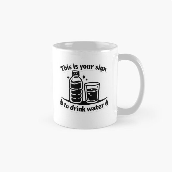 Item preview, This is your sign to drink water aesthetic sticker designed and sold by VIBE BY NADA.