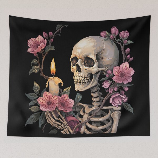 Item preview, Bones and cherry blossom designed and sold by uunaa.