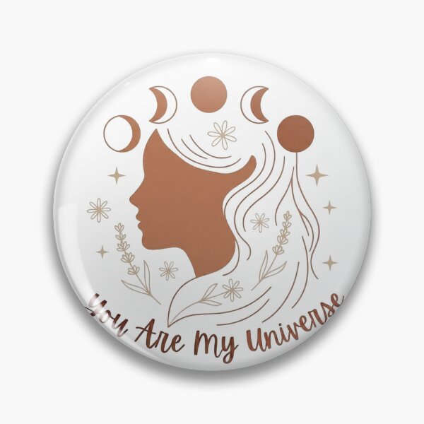Item preview, White Celestial Mother Earth Silhouette You Are My Universe Moon Harmony Nature Environment designed and sold by VISO-art.