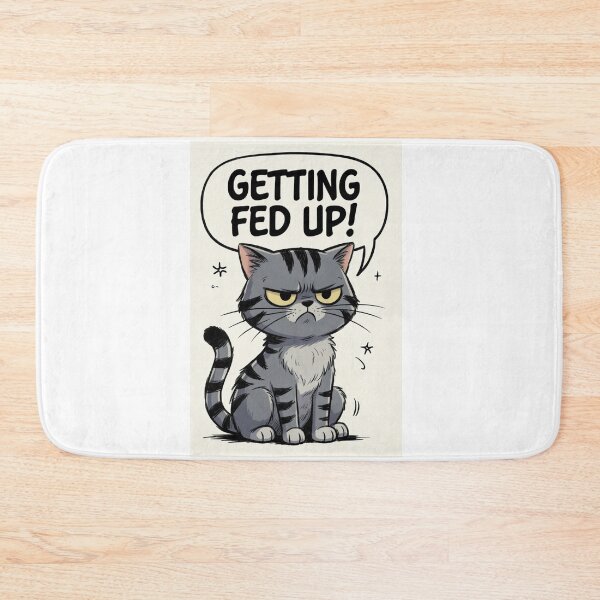 Item preview, Getting fed up Cat designed and sold by CharmingFlowers.