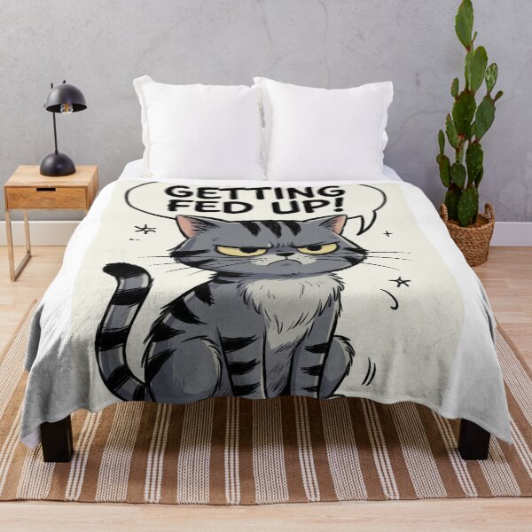Item preview, Getting fed up Cat designed and sold by CharmingFlowers.