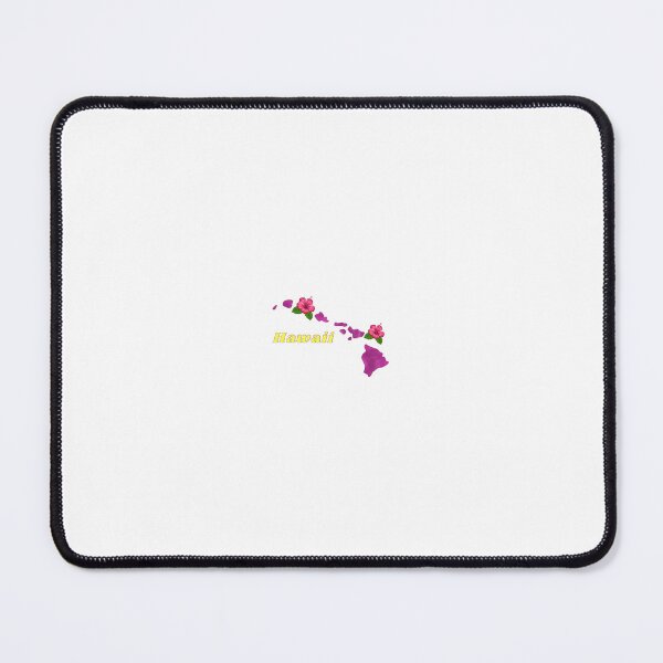 Item preview, Vibrant Hawaii Islands Map with Hibiscus Flowers designed and sold by Crevadstore .