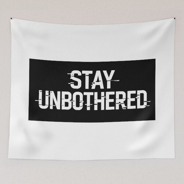 Item preview, Stay Unbothered Digital Glitch - Edgy Cybercore Streetwear designed and sold by MCV-Designs.