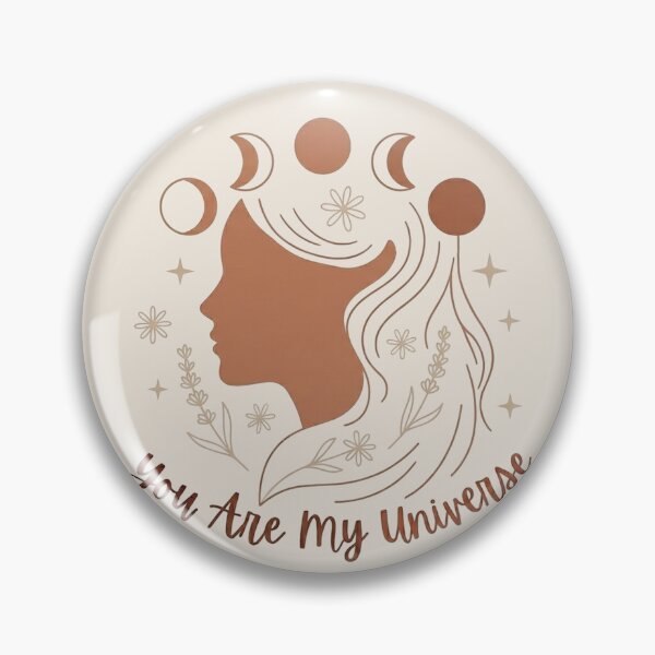 Item preview, Beige Cream Celestial Mother Earth Silhouette You Are My Universe Moon Harmony Nature Environment designed and sold by VISO-art.