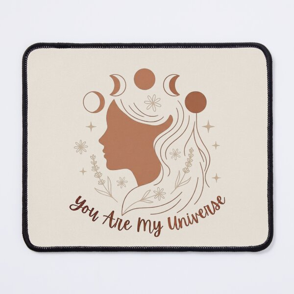 Item preview, Beige Cream Celestial Mother Earth Silhouette You Are My Universe Moon Harmony Nature Environment designed and sold by VISO-art.
