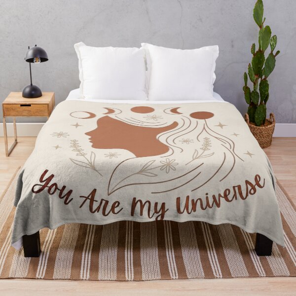 Item preview, Beige Cream Celestial Mother Earth Silhouette You Are My Universe Moon Harmony Nature Environment designed and sold by VISO-art.