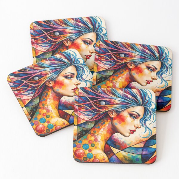 Item preview, Vibrant Mosaic Woman designed and sold by cuprum.