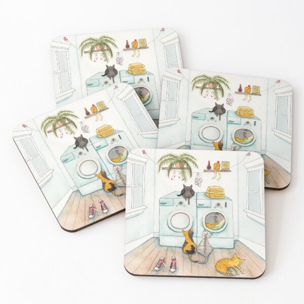 Item preview, Cats In The Laundry Room designed and sold by KilkennyCat Art.