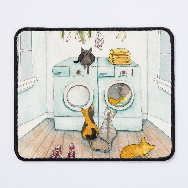 Item preview, Cats In The Laundry Room designed and sold by KilkennyCat Art.