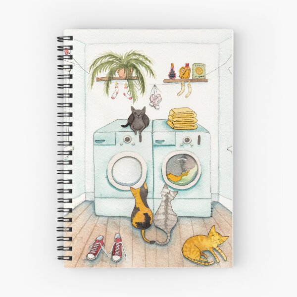 Item preview, Cats In The Laundry Room designed and sold by KilkennyCat Art.