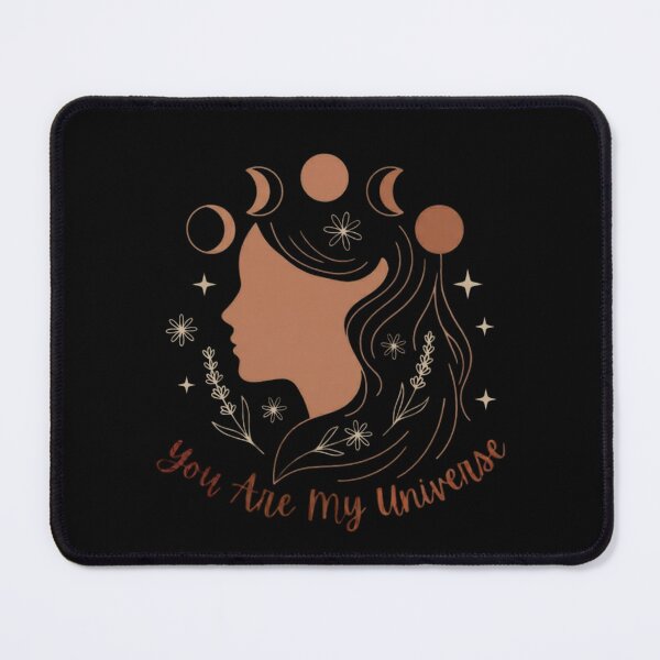 Item preview, Black Celestial Mother Earth Silhouette You Are My Universe Moon Harmony Nature Environment designed and sold by VISO-art.