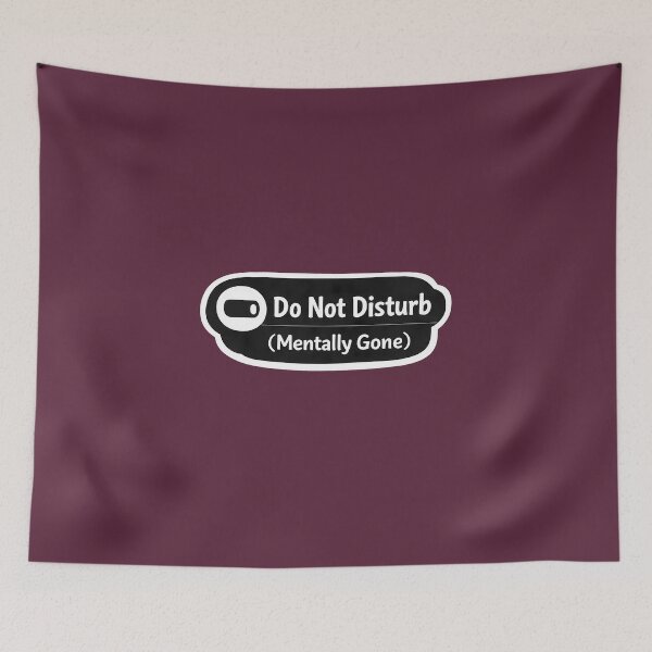 Item preview, Do Not Disturb Mentally Gone Sticker | Funny Gen Z Meme Aesthetic designed and sold by LYZ7VANI.