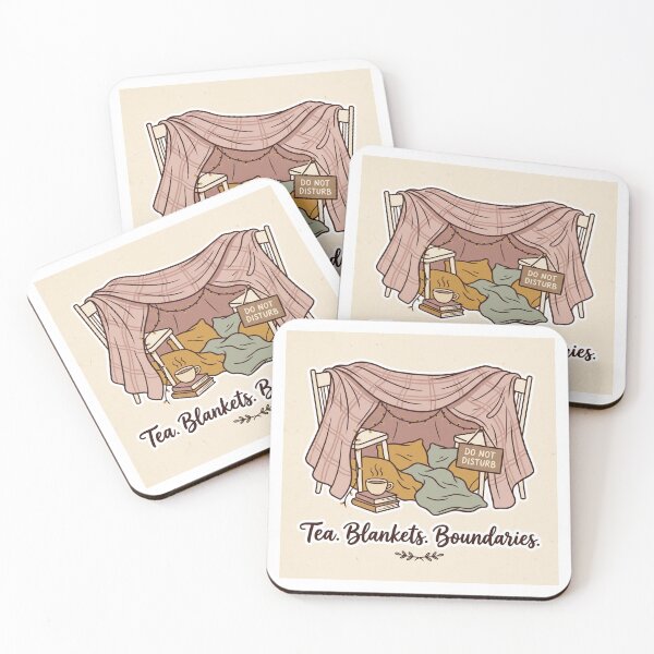 Item preview, Tea Blankets Boundaries - Cozy Blanket Fort Scene designed and sold by Seeding Serendipity.