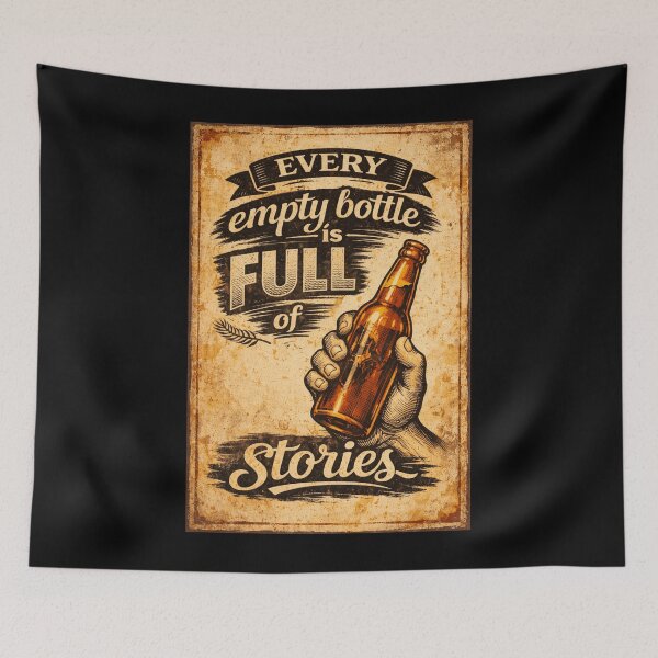 Item preview, Every Empty Bottle is Full of Stories designed and sold by GoodOldVintage.