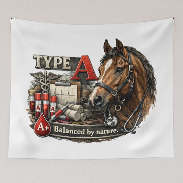 Item preview, Horse Blood Type A - Veterinary Medical Desing designed and sold by Indefix.