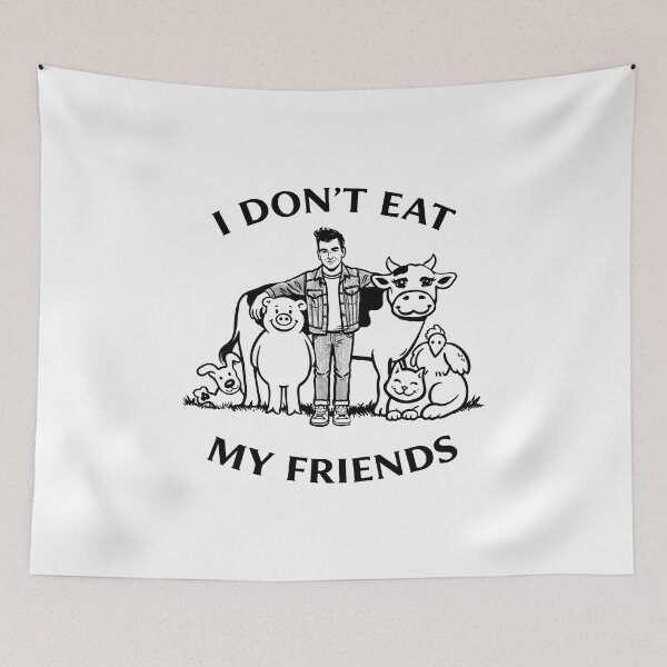 Item preview, Vegan / Vegetarian Moz for light t-shirts designed and sold by Beau-Oui.