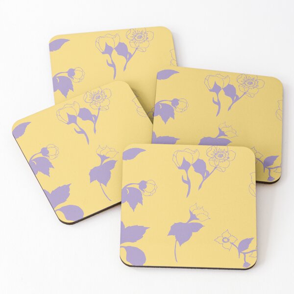 Item preview, purple floral pattern designed and sold by GENEST-V.